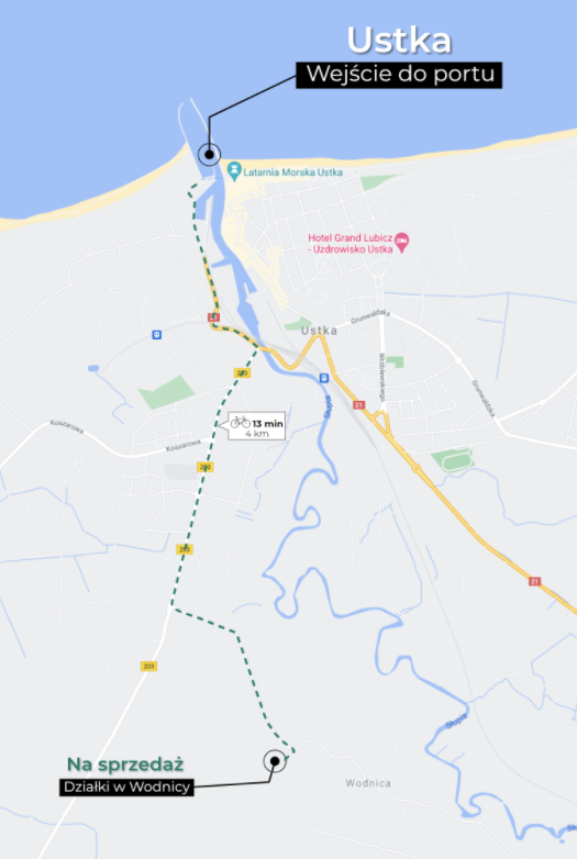 Działki budowlane w Wodnicy/o. Ustki
